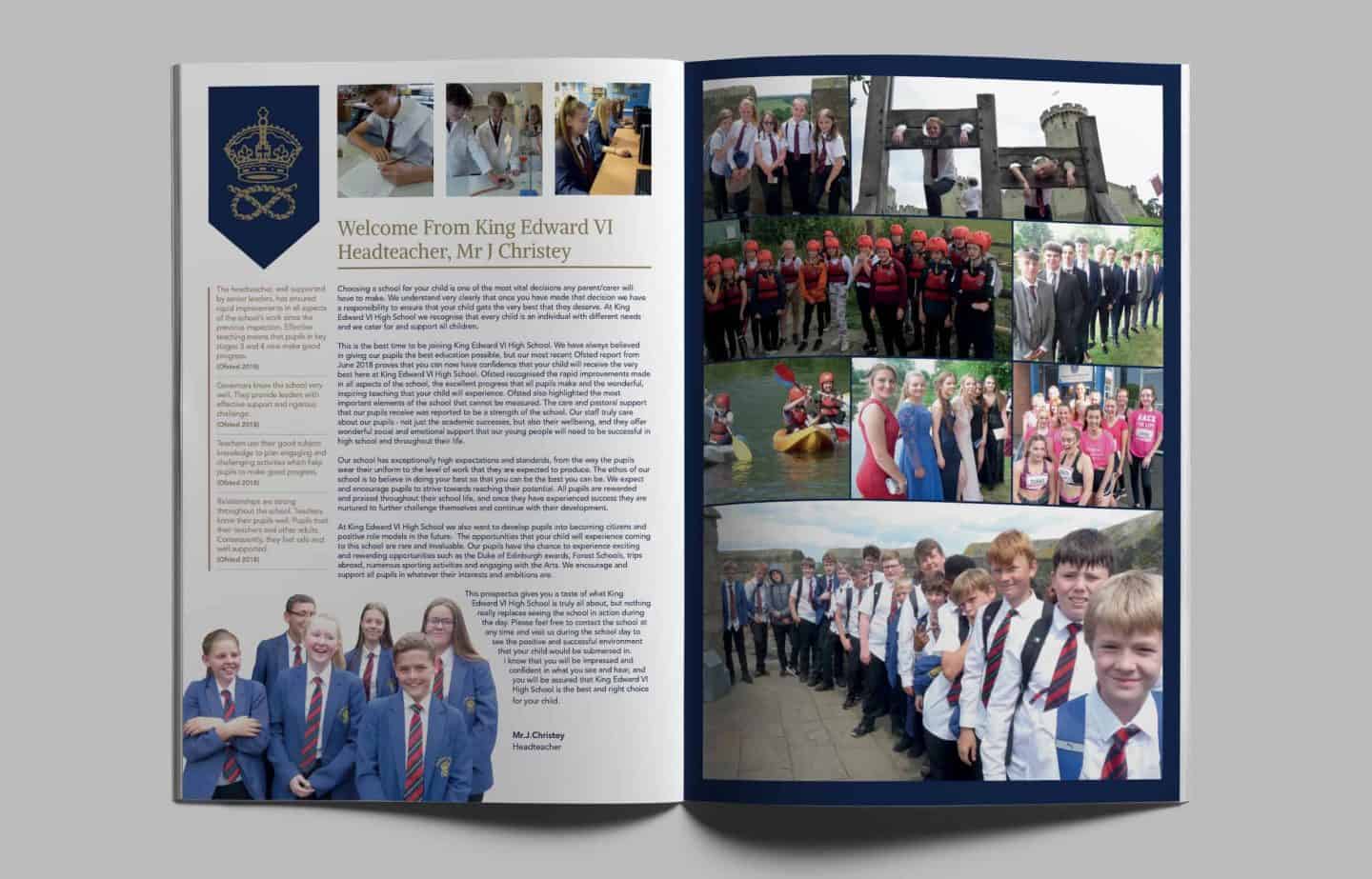 School Prospectus - Spread - King Edward