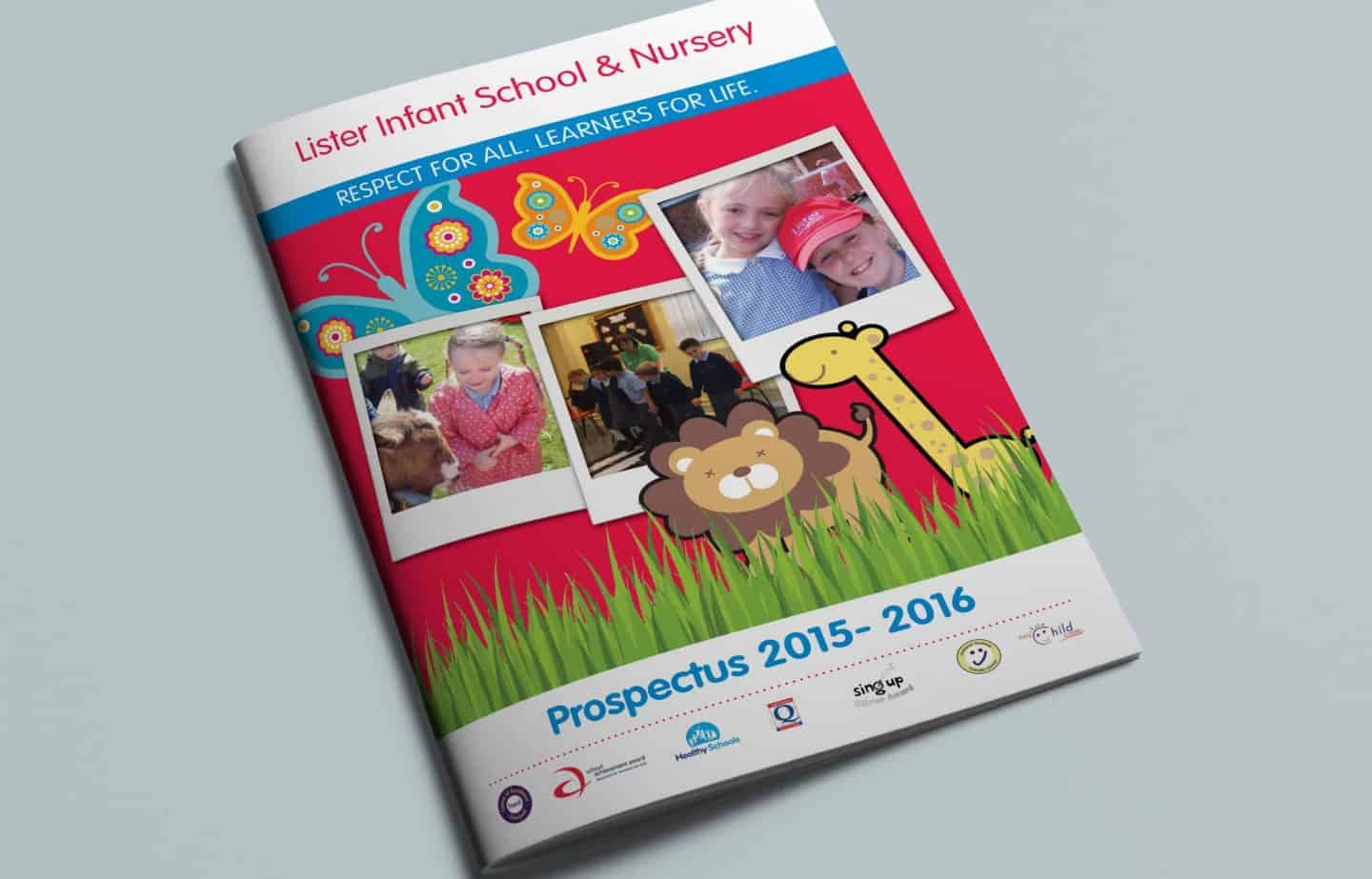 School Prospectus Design - Cover - Lister Infants