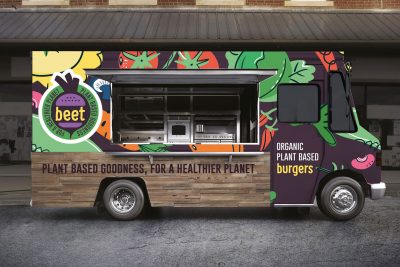 BEET Vegan Burger Bar Branding