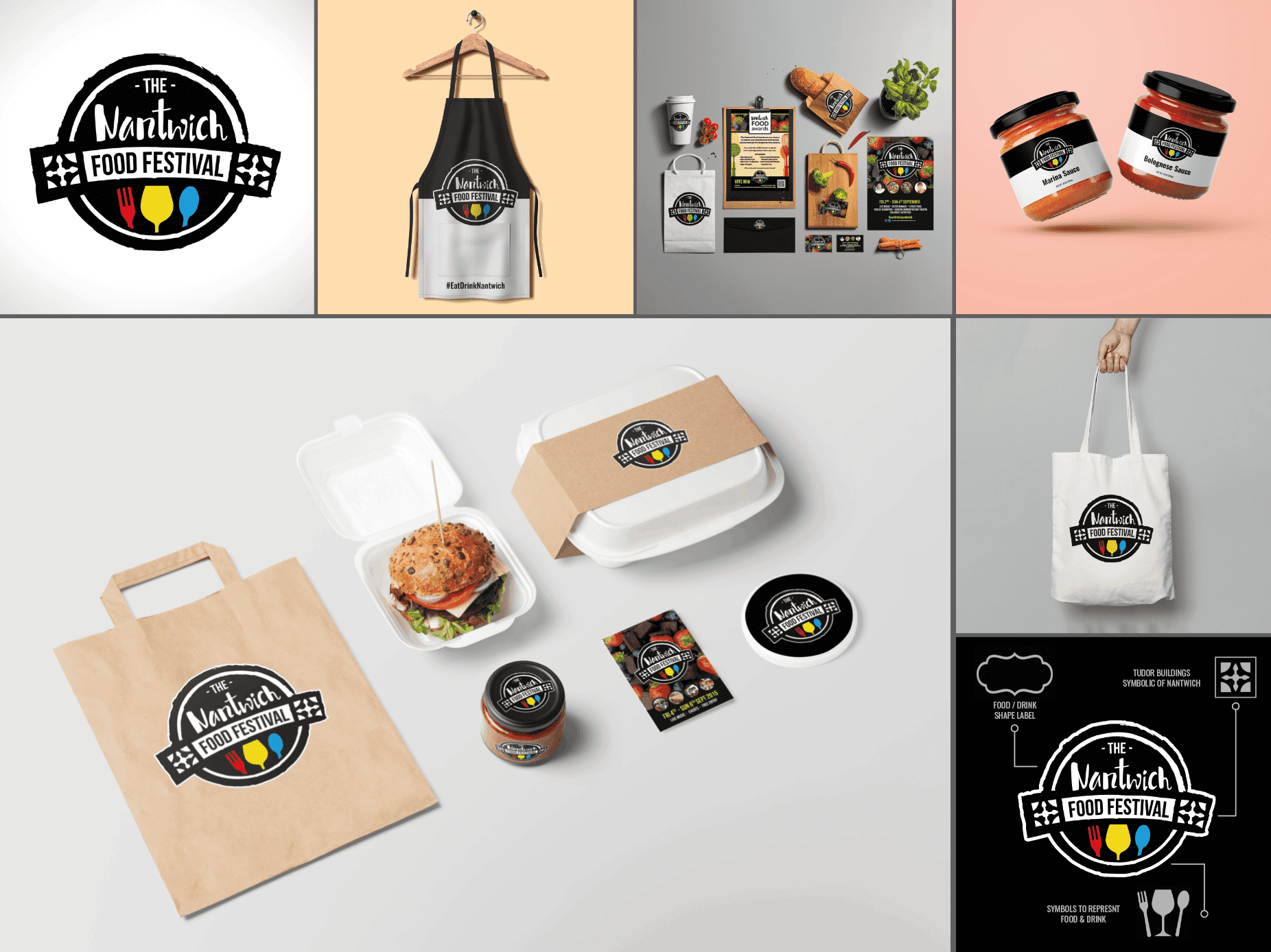 Brand identity for Nantwich Food Festival