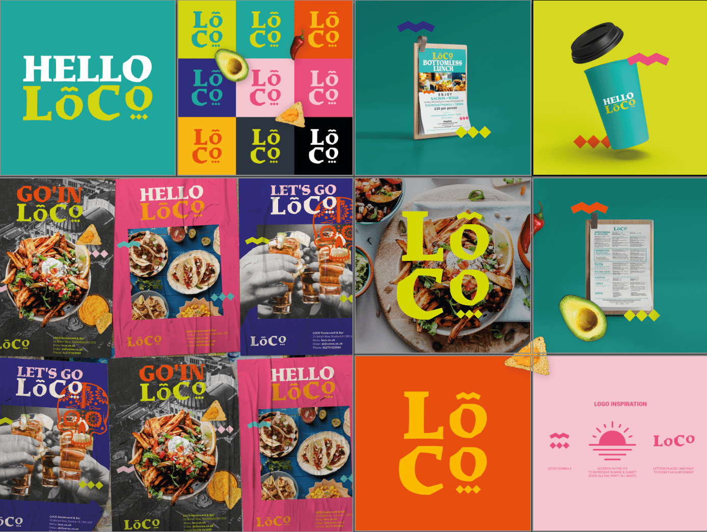 Brand identity for Loco Mexican Restaurant & Bar